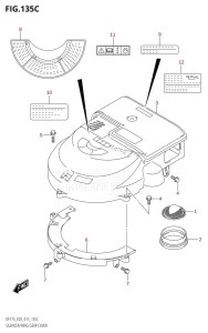 DF175ZG From 17502Z-510001 (E03)  2015 drawing SILENCER /​ RING GEAR COVER (DF150Z:E03)