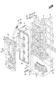 DF 150AP drawing Cylinder Head