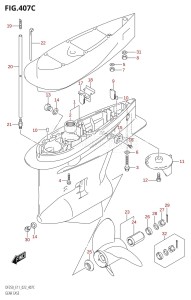 DF250Z From 25003Z-240001 (E11 E40)  2022 drawing GEAR CASE (DF225T)