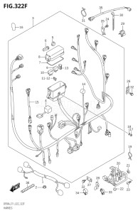 07003F-240001 (2022) 70hp E11 E40-Gen. Export 1-and 2 (DF70AT  DF70ATH  DF70ATH) DF70A drawing HARNESS (DF100B:022)