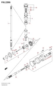 DF225Z From 22503Z-210001 (E03)  2012 drawing TRANSMISSION (DF250ST:E03)