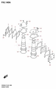 DF350AMD From 35001D-340001 (E11)  2023 drawing EXHAUST COVER