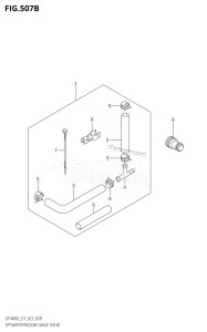 DF140BZG From 14004Z-240001 (E11 E40)  2022 drawing OPT:WATER PRESSURE GAUGE SUB KIT (DF140BG,DF140BZG)