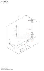 07003F-610001 (2016) 70hp E03-USA (DF70A) DF70A drawing OPT:WATER PRESSURE GAUGE SUB KIT