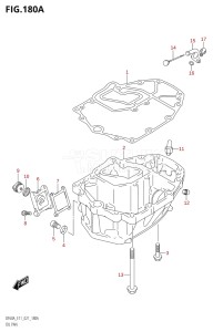 06003F-240001 (2022) 60hp E11 E40-Gen. Export 1-and 2 (DF60AVT  DF60AVT  DF60AVTH  DF60AVTH) DF60A drawing OIL PAN (DF40A,DF40AST,DF50A,DF60A,DF40ASVT)