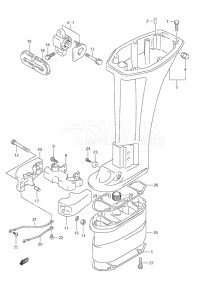 Outboard DF 9.9 drawing Driveshaft Housing