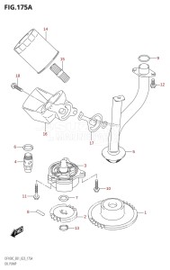 DF100C From 10005F-340001 (E01)  2023 drawing OIL PUMP