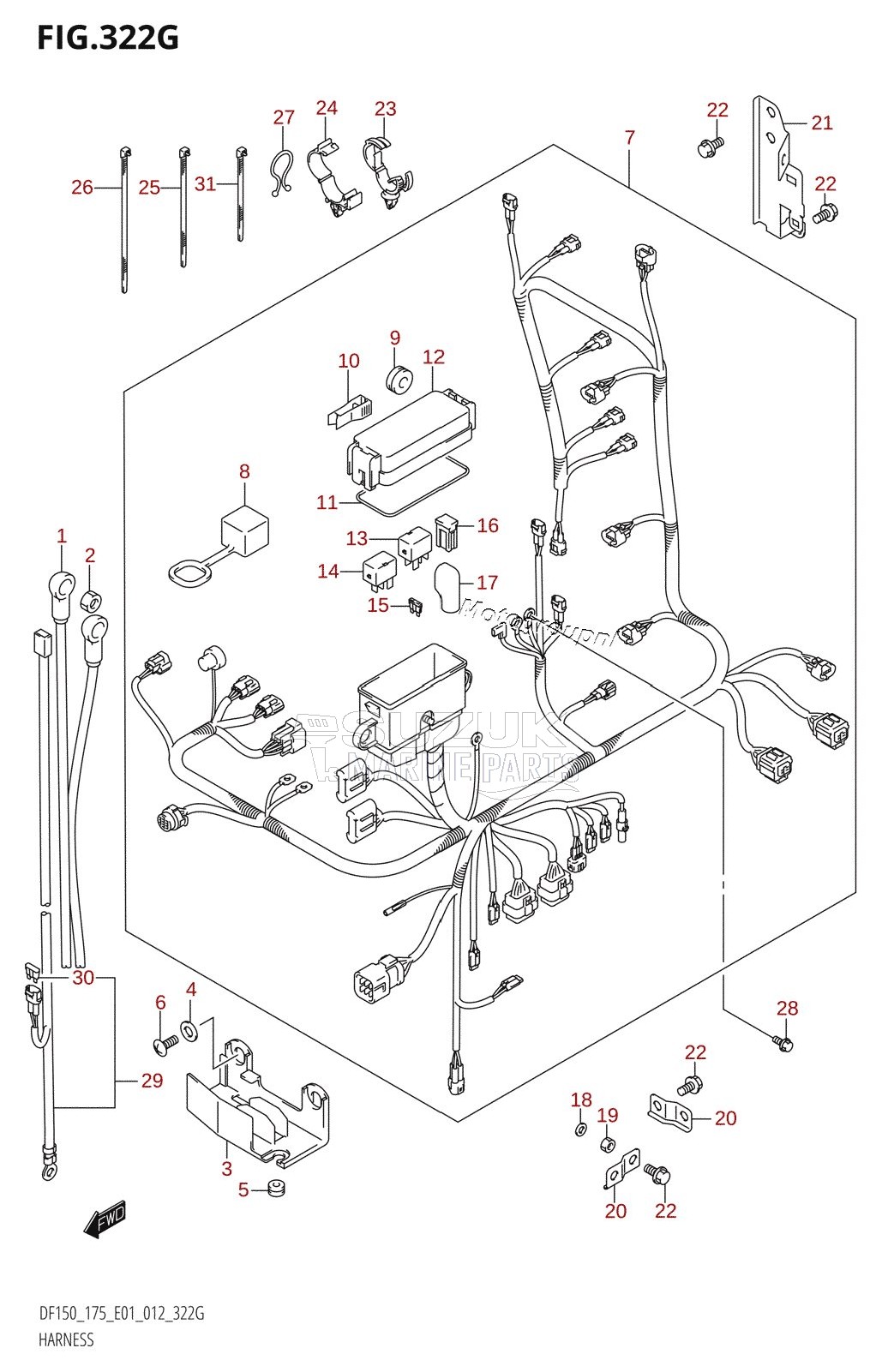 HARNESS (DF175Z:E01)