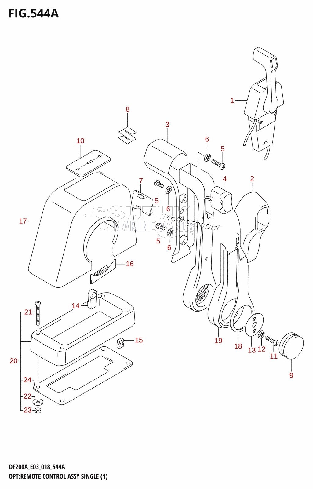 OPT:REMOTE CONTROL ASSY SINGLE (1)