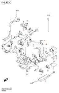 DF9.9B From 00995F-910001 (P01)  2019 drawing HARNESS (DF9.9BT,DF15AT,DF20AT)