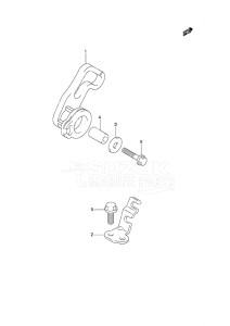 Outboard DF 25 V-Twin drawing Throttle Control Gas Assist Tilt