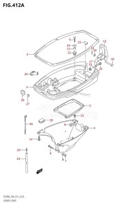 DT40 From 04005-310001 ()  2013 drawing LOWER COVER (DT40W:P40)