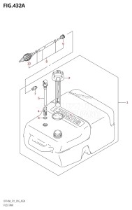 DF115A From 11503F-610001 (E01 E03 E11 E40)  2016 drawing FUEL TANK (DF115AT:E40)