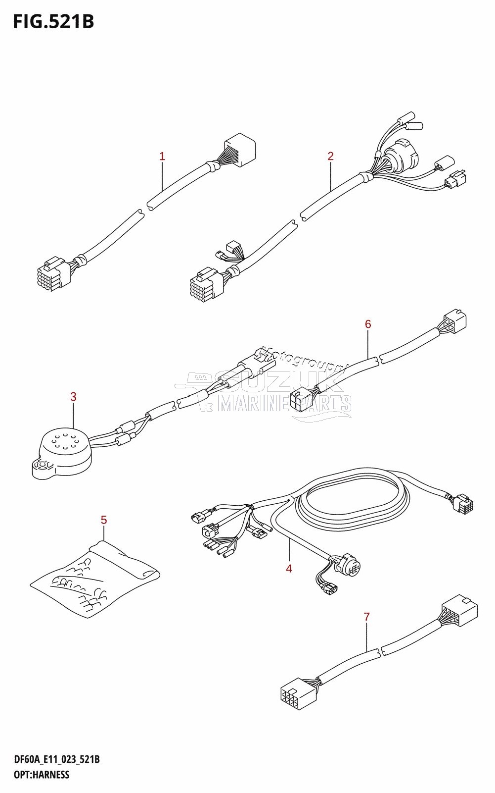 OPT:HARNESS ((DF40A,DF40AST,DF50A,DF60A,DF50AVT,DF60AVT,DF40ASVT):022)