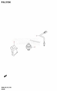 DF40A From 04003F-310001 (E01)  2013 drawing SENSOR (DF60AQH:E40)