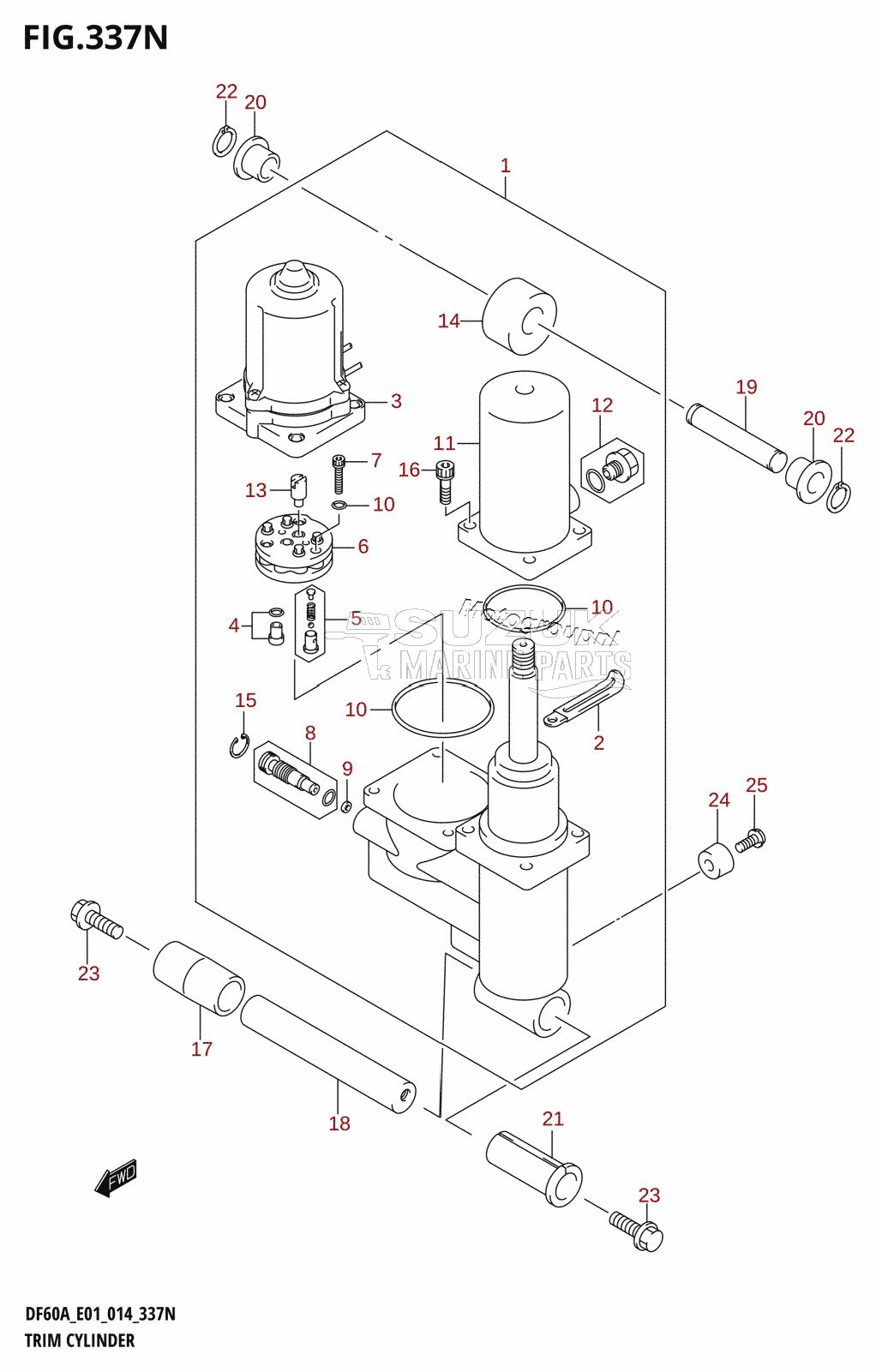 TRIM CYLINDER (DF60AVT:E40)