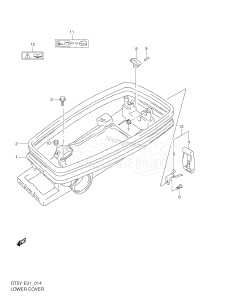 DT5 From 05004-151001 ()  1999 drawing LOWER COVER