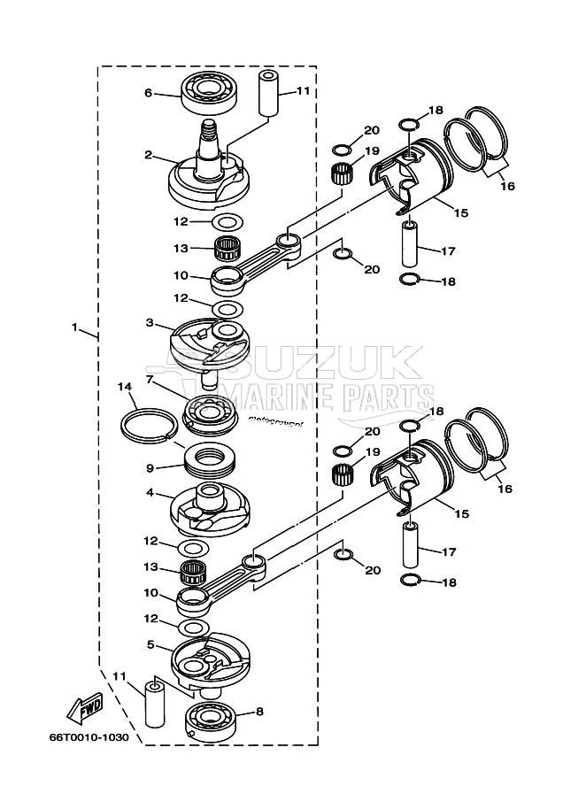 CRANKSHAFT--PISTON