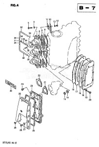 DT75 From 070501-60614 ()  1986 drawing INLET CASE - EXHAUST COVER\r