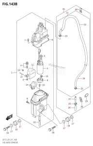 DF150Z From 15002Z-710001 (E01 E40)  2017 drawing FUEL VAPOR SEPARATOR (DF150T:E40)