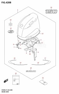 DF150AS From 15003F-440001 (E03 E11 E40)  2024 drawing ENGINE COVER (DF150AS)