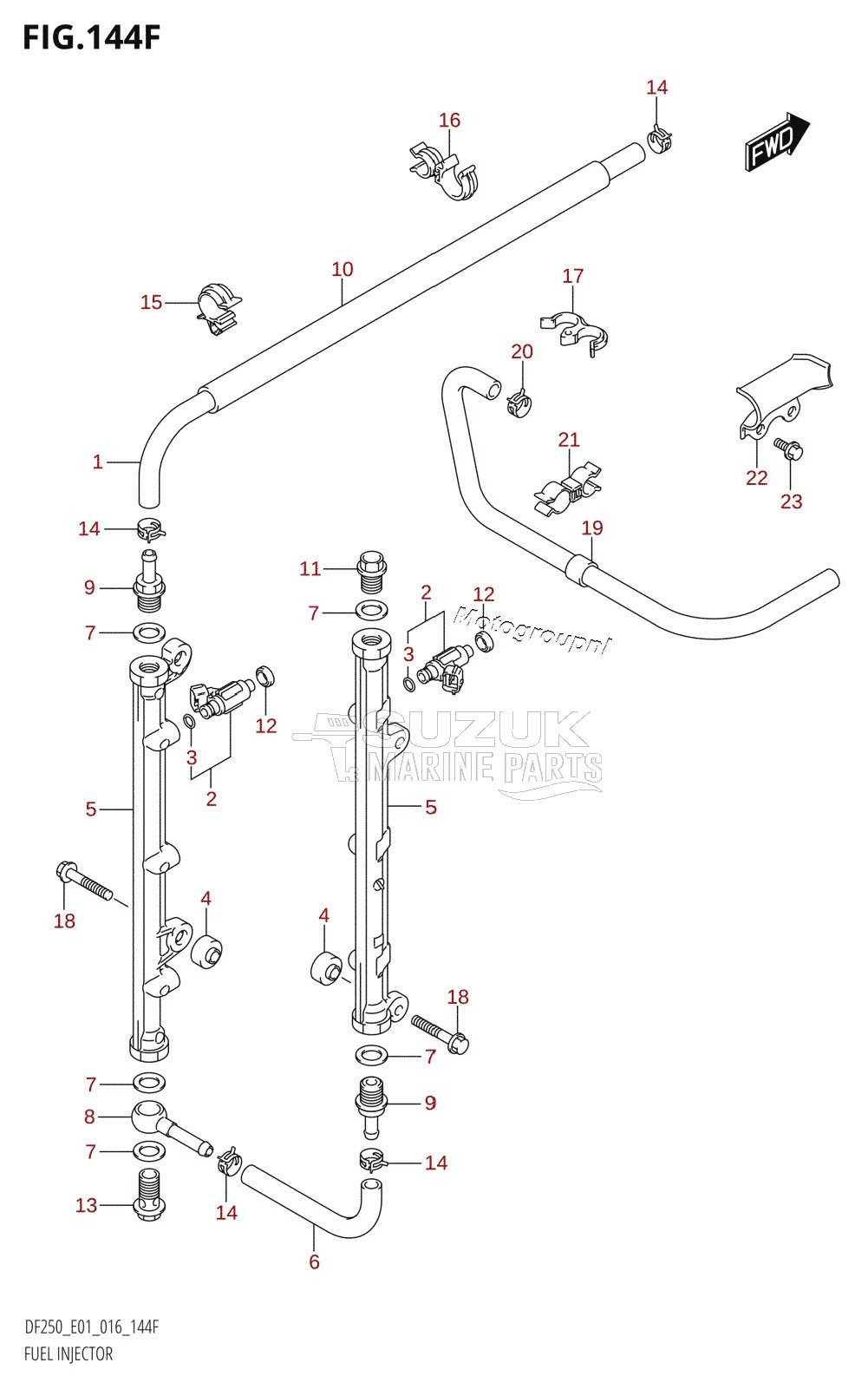 FUEL INJECTOR (DF225T:E40)