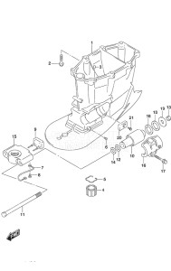 Outboard DF 250AP drawing Drive Shaft Housing w/Transom (X)