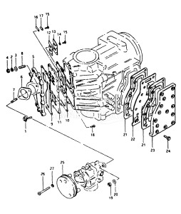 DT35 From 4001-051001 ()  1986 drawing INLET CASE - EXHAUST COVER