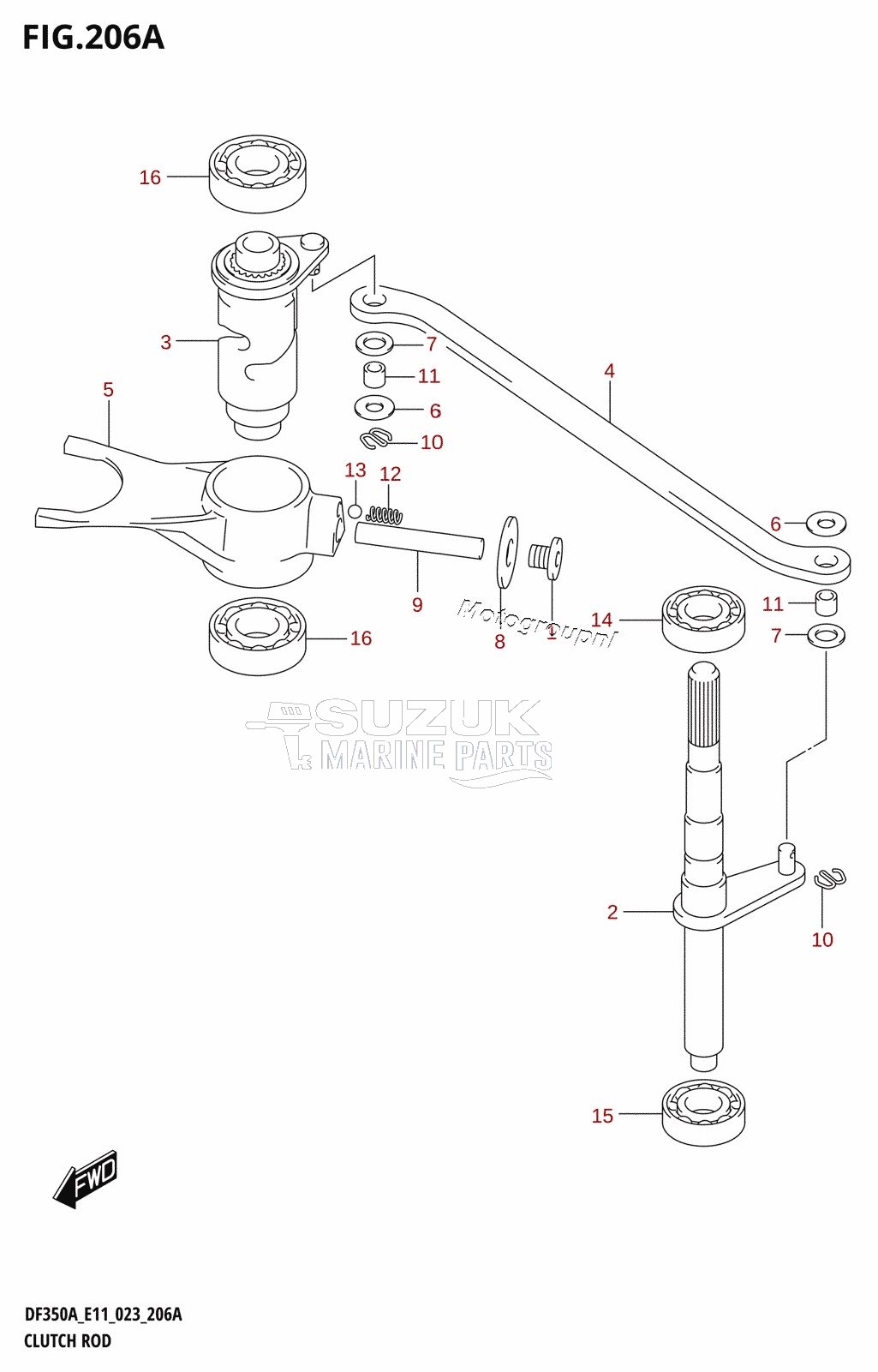 CLUTCH ROD (020,021,022)