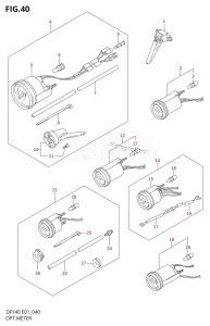 DF140 From 14001Z-680001 (E01 E40)  2006 drawing OPT:METER