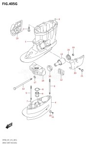 08002F-610001 (2016) 80hp E01 E40-Gen. Export 1 - Costa Rica (DF80A) DF80A drawing DRIVE SHAFT HOUSING (DF90A:E01)