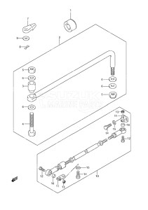 Outboard DF 40 drawing Drag Link