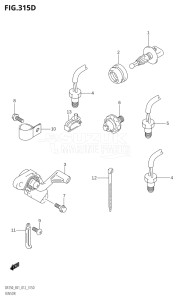 20002Z-210001 (2012) 200hp E01 E40-Gen. Export 1 - Costa Rica (DF200Z) DF200Z drawing SENSOR (DF200Z:E40)