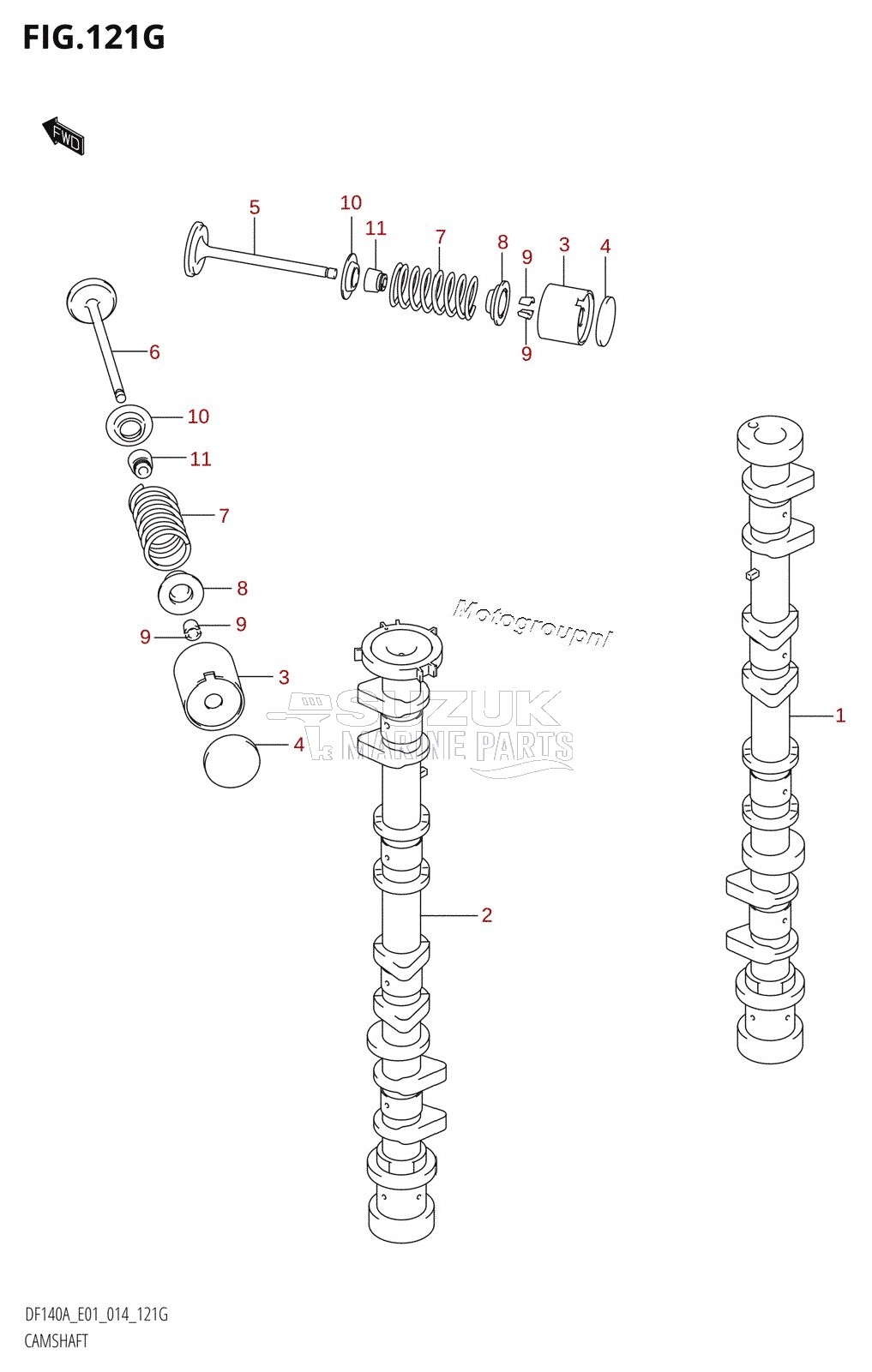 CAMSHAFT (DF140AT:E01)