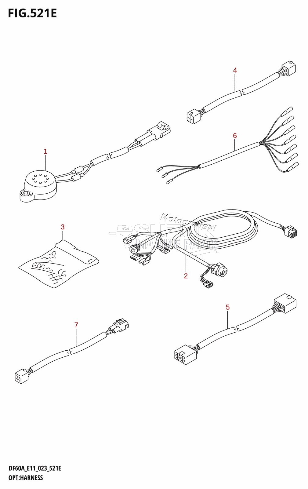 OPT:HARNESS ((DF40AQH,DF40ATH,DF50ATH,DF60AQH,DF60ATH,DF50AVTH,DF60AVTH):022)