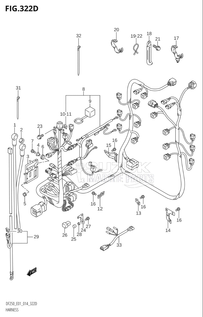 HARNESS (DF200Z:E40)