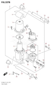 DF140BZ From 14005Z-340001 (E11 E40)  2023 drawing TRIM CYLINDER (DF115BT,DF115BZ)