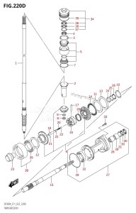 DF150AZ From 15003Z-040001 (E01 E03 E40)  2020 drawing TRANSMISSION ((DF200AZ,DF175AZ,DF150AZ):022)