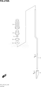 00602F-510001 (2005) 6hp P03-U.S.A (DF6) DF6 drawing SHIFT ROD