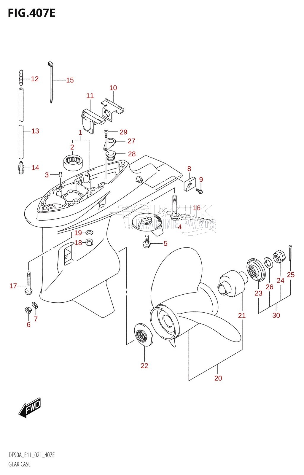 GEAR CASE (DF90AWQH)