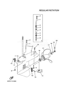 F150AETX drawing PROPELLER-HOUSING-AND-TRANSMISSION-2