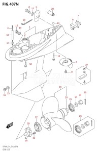 05003F-610001 (2016) 50hp E01-Gen. Export 1 (DF50A  DF50ATH) DF50A drawing GEAR CASE (DF50AVT:E01)