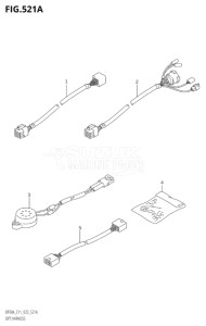 07003F-340001 (2023) 70hp E11 E40-Gen. Export 1-and 2 (DF70A  DF70AT  DF70ATH) DF70A drawing OPT:HARNESS (SEE NOTE)