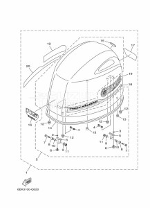 FL115BET drawing FAIRING-UPPER