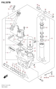 DF250ST From 25004F-240001 (E03)  2022 drawing TRIM CYLINDER (X-TRANSOM,XX-TRANSOM)