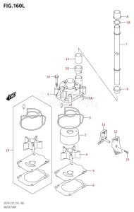 DF200 From 20002F-610001 (E01 E40)  2016 drawing WATER PUMP (DF250Z:E01)