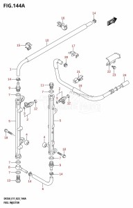 DF250 From 25003F-040001 (E01 E03 E40)  2020 drawing FUEL INJECTOR (E01,E11)