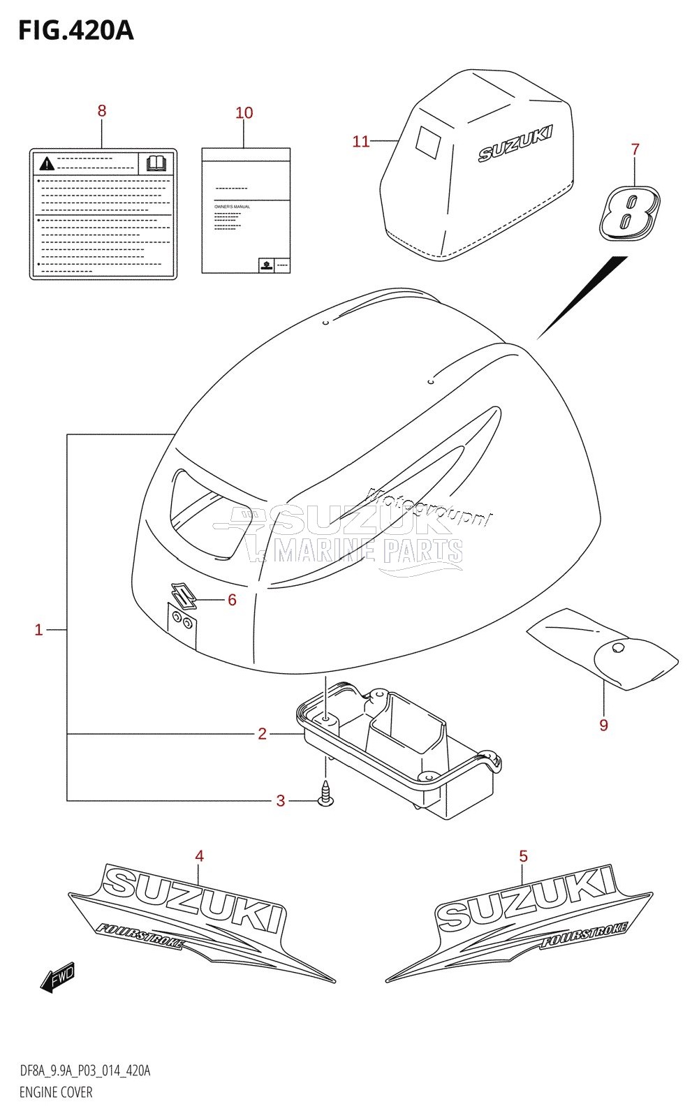 ENGINE COVER (DF8A:P03)