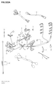 11501F-151001 (2001) 115hp E01-Gen. Export 1 (DF115TK1) DF115T drawing HARNESS