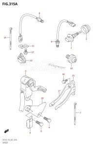 DF150 From 15001F-980001 (E03)  2009 drawing SENSOR